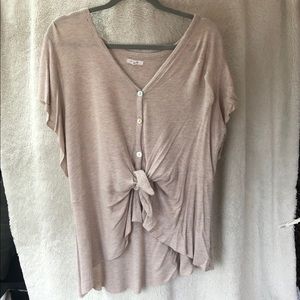 Wheat colour flow-y top